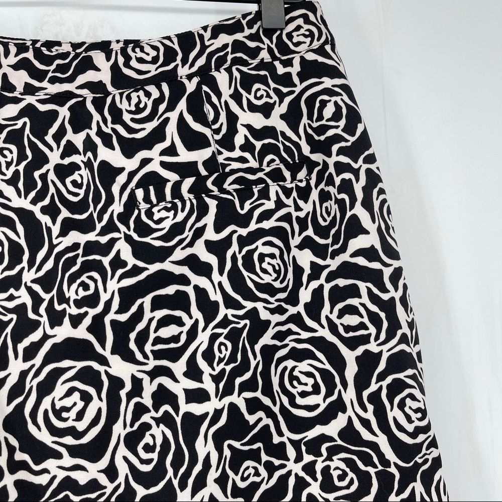 Coral Bay Black White Floral Golf Skort | Size 10 | Activewear Casual Classic - Picture 10 of 14